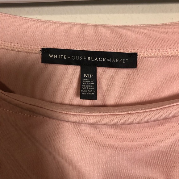 White House Black Market Pink Off the Shoulder Top - Picture 2 of 3